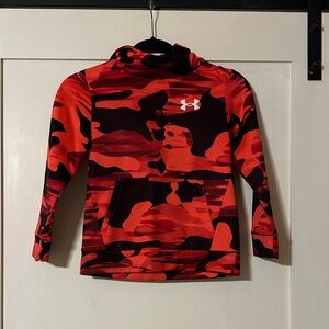 Under Armour Kids Red and Black Camo Hoodie